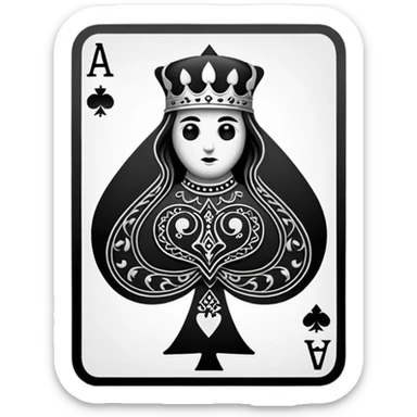 Jack of spades sticker