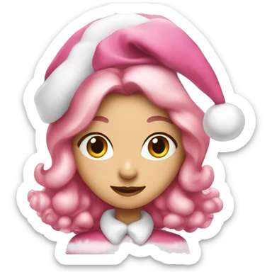 Pink christmas  sticker
