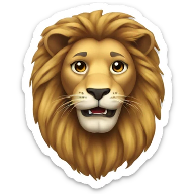 lion trendy sticker