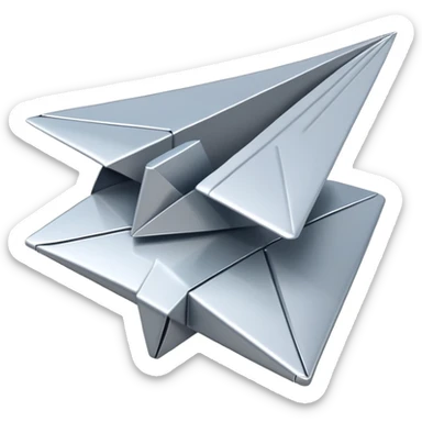 Share button with flying paper airplane sticker