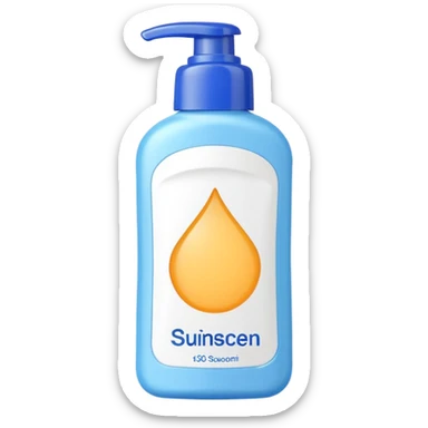 sunscreen sticker