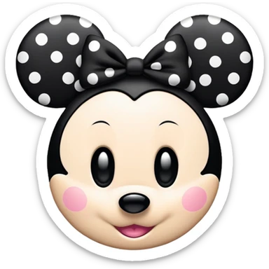 Minnie mouse ears sticker
