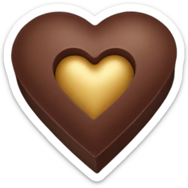 heart shaped chocolate box sticker
