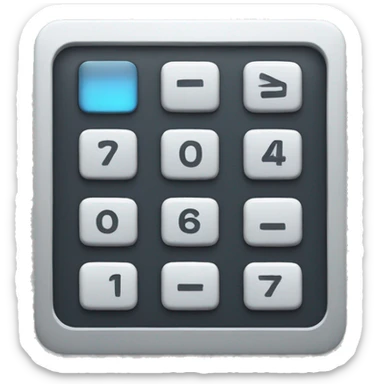 keypad button sticker