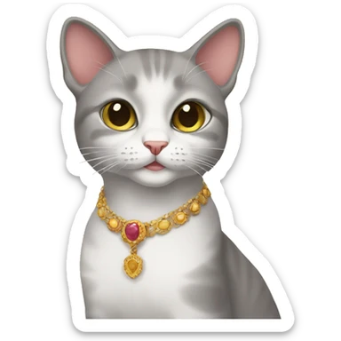 Spanish posh cat sticker