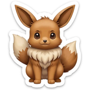 Eevee, full body, high quality sticker