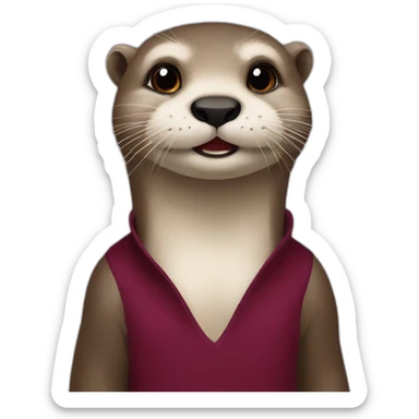 Qatari-otter sticker