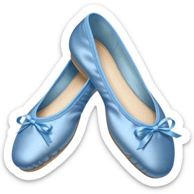 Blue ballet shoes sticker