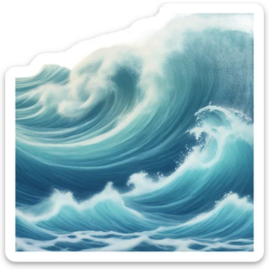 Ocean waves sticker