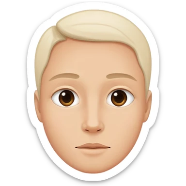 Central Cee UK rapper simplified expressive face signature features no text sticker