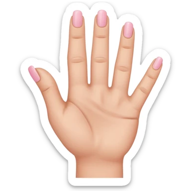 Stick only the pinky finger up, the rest of the fingers down  sticker