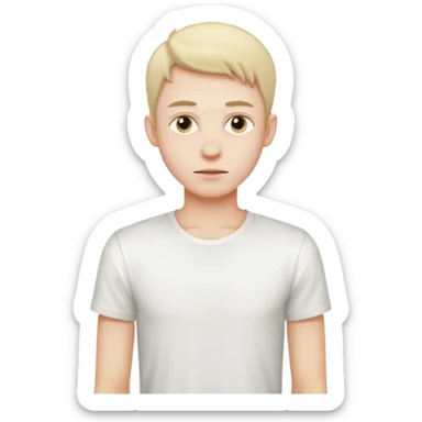 A skinny guy  sticker