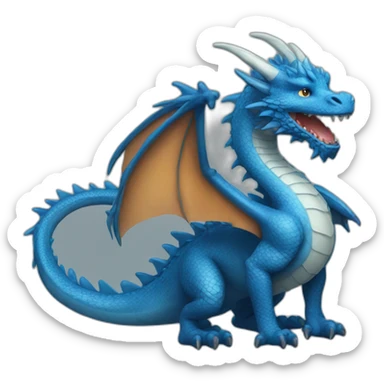 Blue dragon  sticker