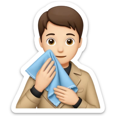 🫢 in this emoji replace the hand with hannky sticker