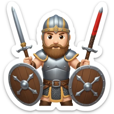 Viking battle sticker