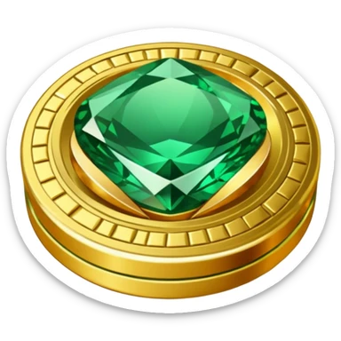 coins and gem sticker