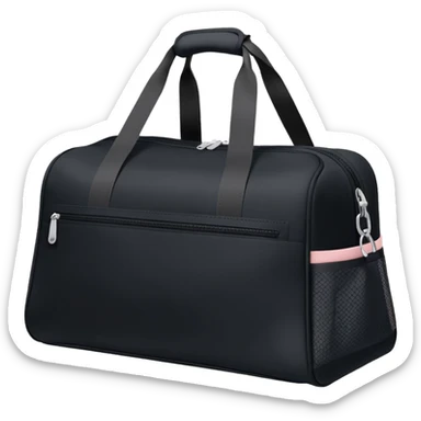 Pastel black gym bag sticker