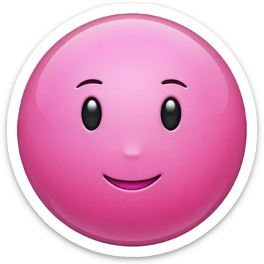 pink planet  sticker