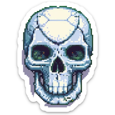 surprised skull emoji, expressive face sticker