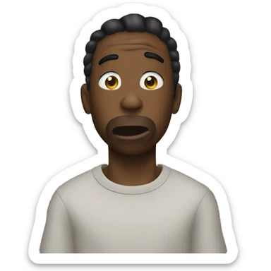 Travis Scott telling someone to be quiet  sticker