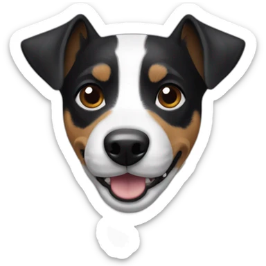 Black Jack Russel terrier sticker