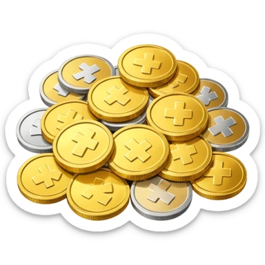 Stall with Coins  sticker