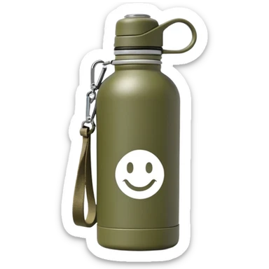hiking water bottle canteen with strap sticker
