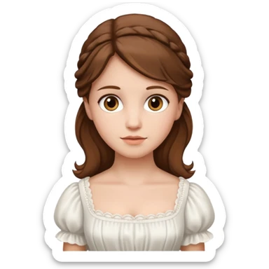 1800's european female sticker