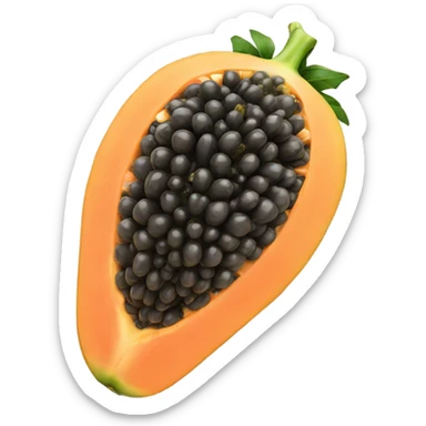 Realistic Papaya  sticker