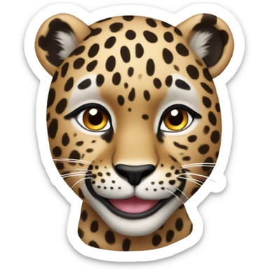 Leopardo glamour sticker