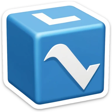 Roblox verified symbol ✔️ symbol blue colour box shape sticker