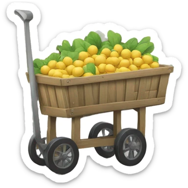 cart in the street sticker