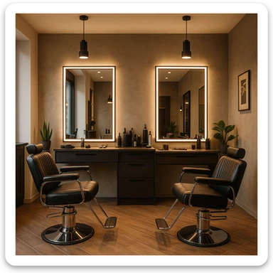 sartarosh xonani zamonaviy roq bulsin sticker