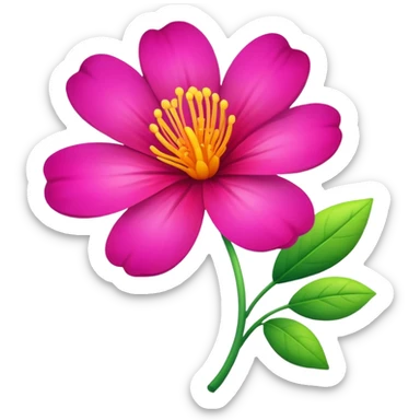 Flower sticker