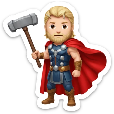 Thor – Hammer, red cape







 sticker