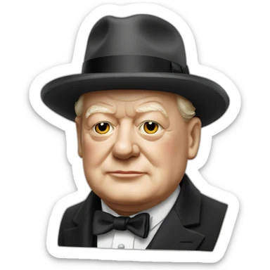 Winston churchill sticker