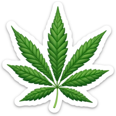 Hoja de marihuana sticker