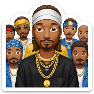 Snoop dog in a gang sticker