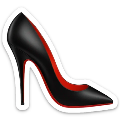 louboutin heels black sticker