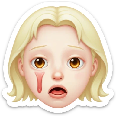 Drooling Head sticker