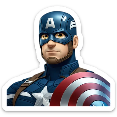 captain america sticker