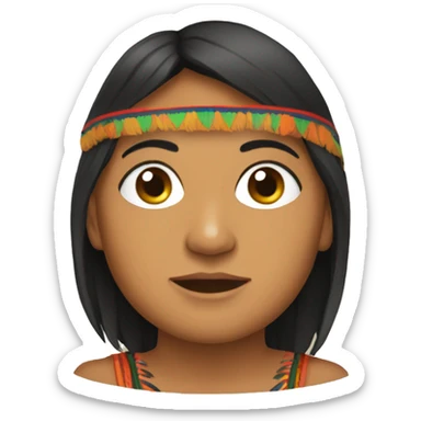 indigena boliviana  sticker