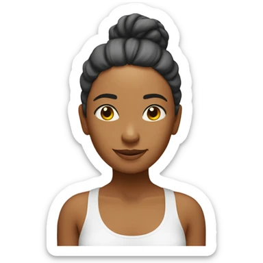 Une femme qui fais du yoga  sticker