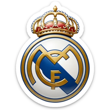 I want an emoji of real madrid logo of football and it should look realistic sticker