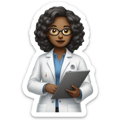 Dark matter physicist female sticker