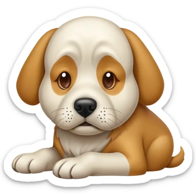 I want a dog that looks like he’s on his last legs sticker