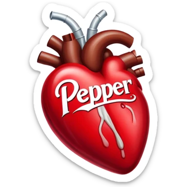 dr pepper heart sticker