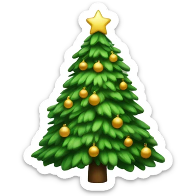 xmas tree sticker