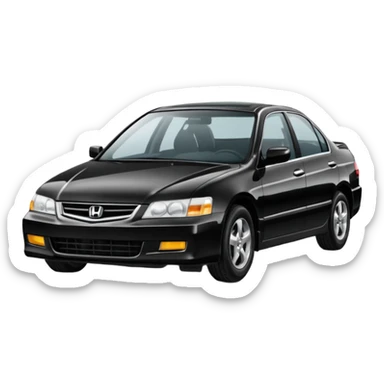 96 Black honda accord sticker