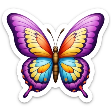 Butterfly with a “j” and an “o” hidden in the butterfly  sticker